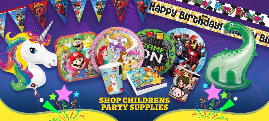 Children Party Supplies | Decorations | Balloons | Packs | Themes